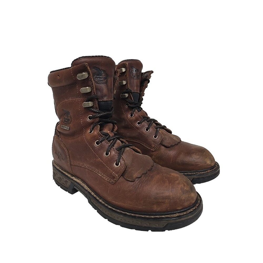 Georgia Boot Men's GB00309 Carbo-Tec LT Waterproof Work Boot Soft Toe Brown 9.5M